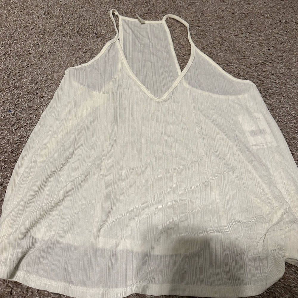 Free People Cream Tank Top
